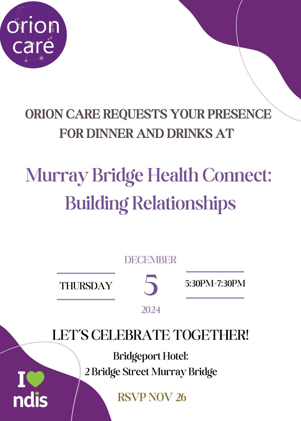 Murray Bridge Health Connect and Building Relationships