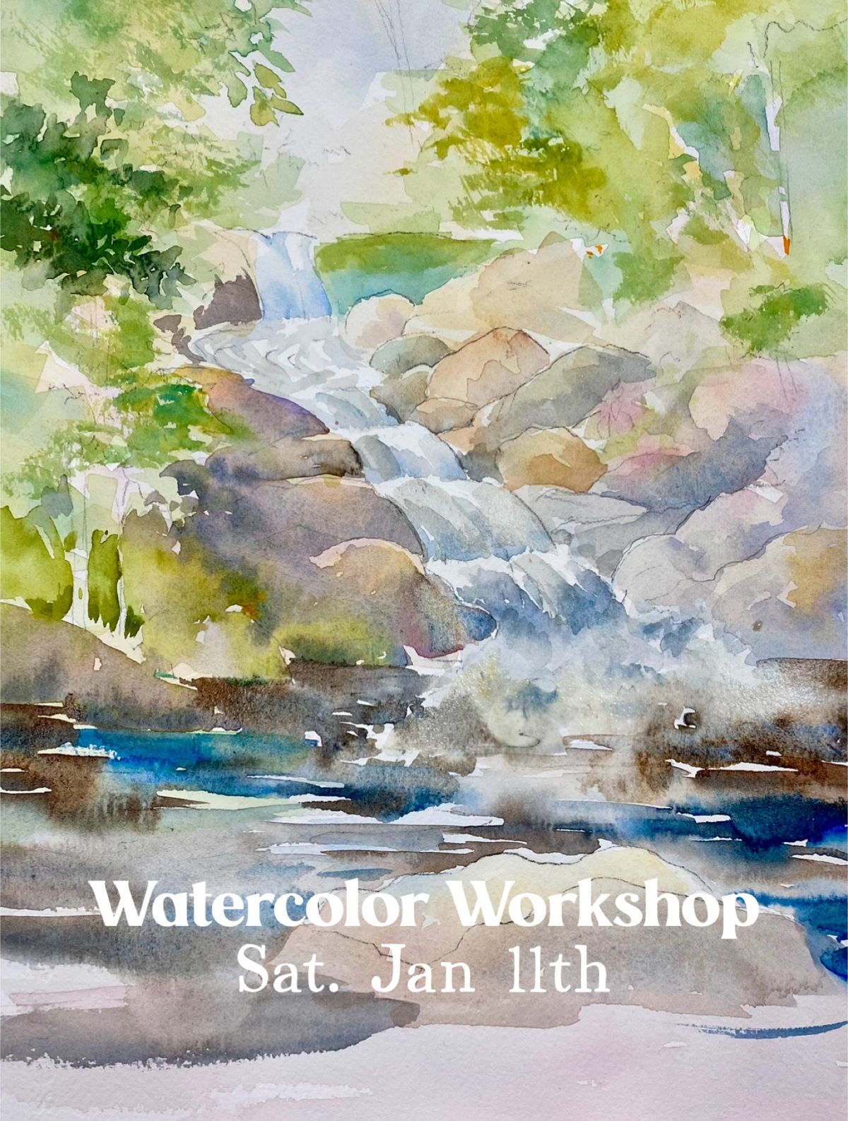 Watercolor Workshop- Waterfall