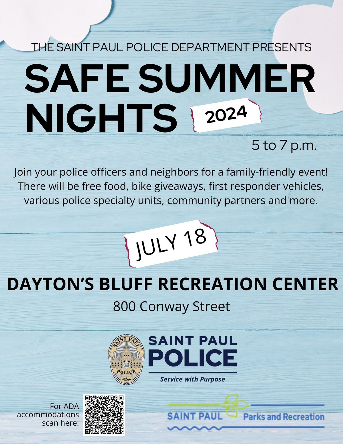 Safe Summer Nights (Dayton's Bluff)