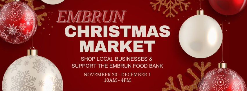 Embrun Christmas Market - Nov30 & Dec 1