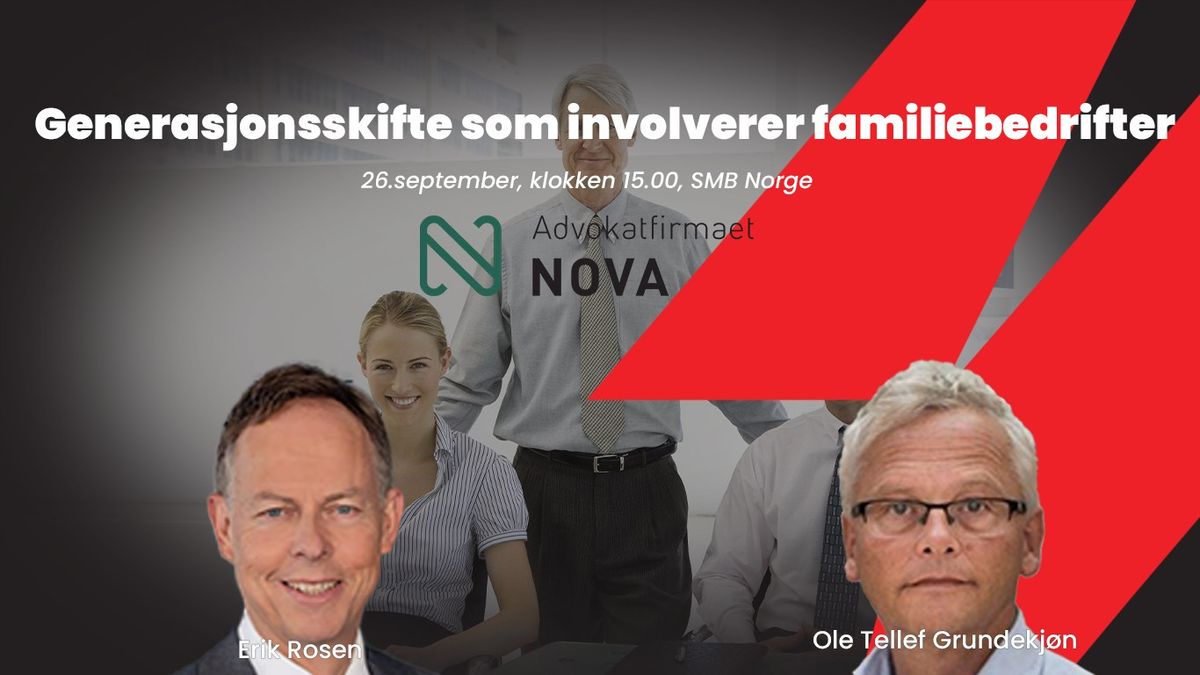  Generasjonsskifte som involverer familiebedrifter