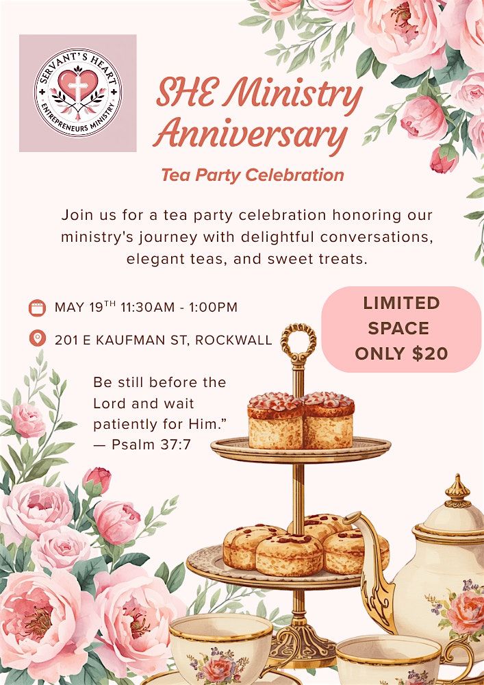SHE Ministry Tea Party - Cultivating a Servant\u2019s Heart Through Patience