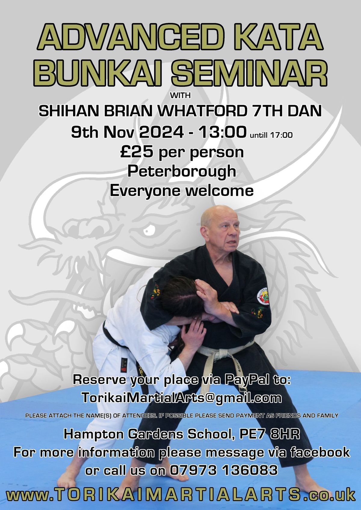 Advance Kata Bunkai Seminar with Shihan Brian Whatford