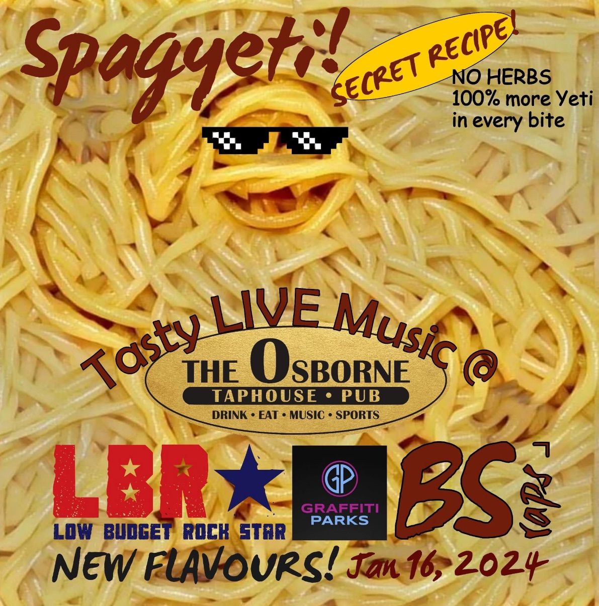 Low Budget Rockstar, BS Raps, Graffiti Parks Live at Osborne Taphouse!