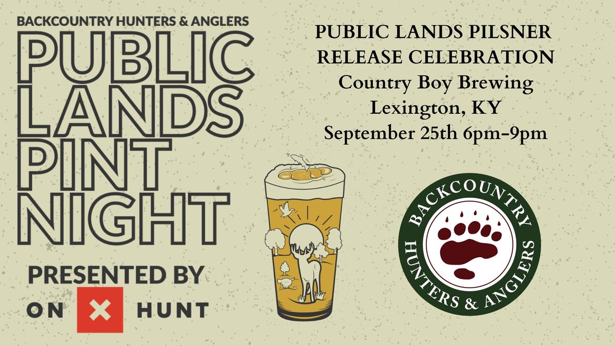 Lexington - Public Lands Pilsner Release Celebration