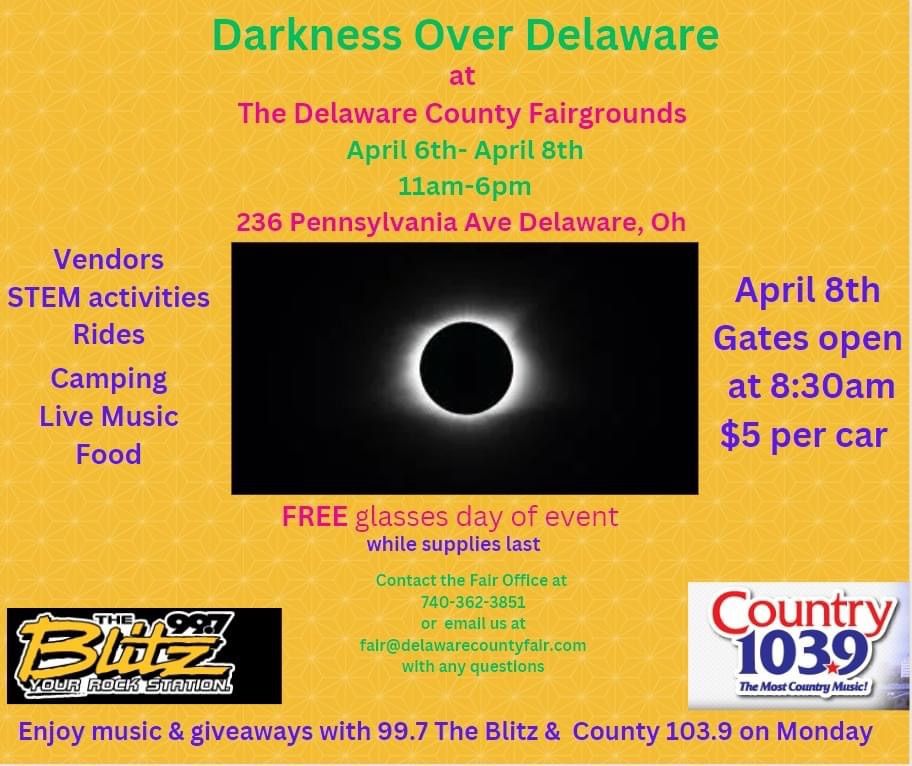 Solar Eclipse Darkness over Delaware Pony Rides, Ziggy the Zebra, Petting Zoo & More!