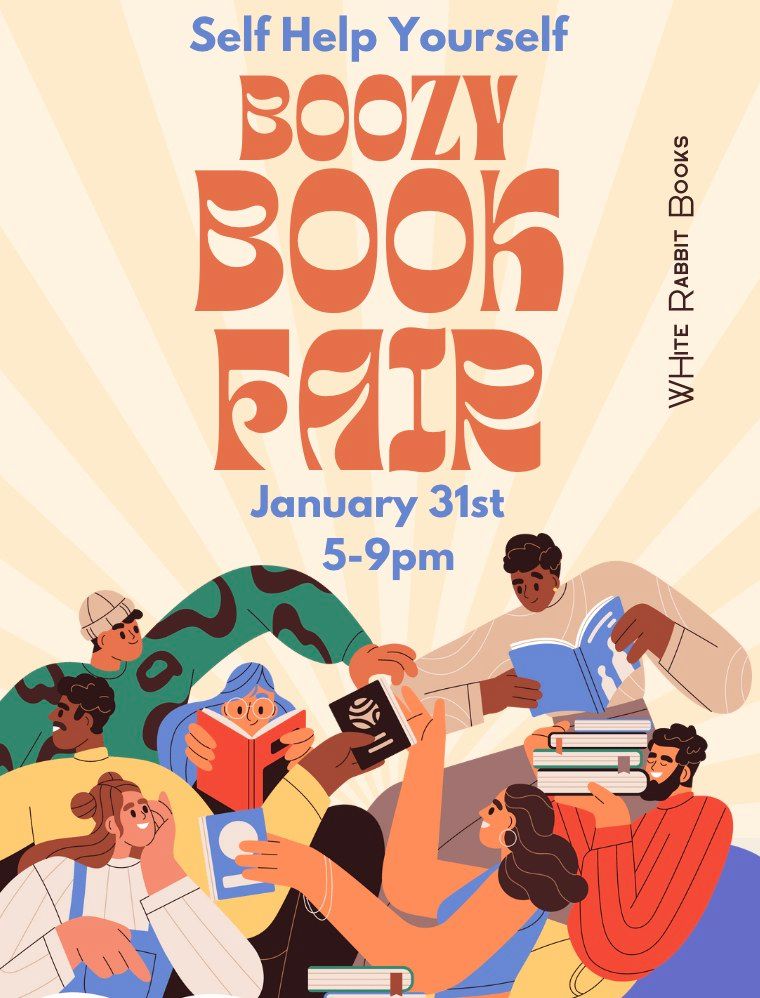 Self Help Yourself Boozy Book Fair January 31st 5-9pm