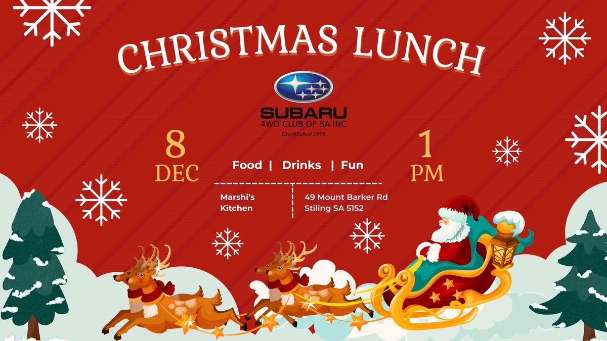 Christmas Lunch 2024 | Subaru 4WD Club of SA