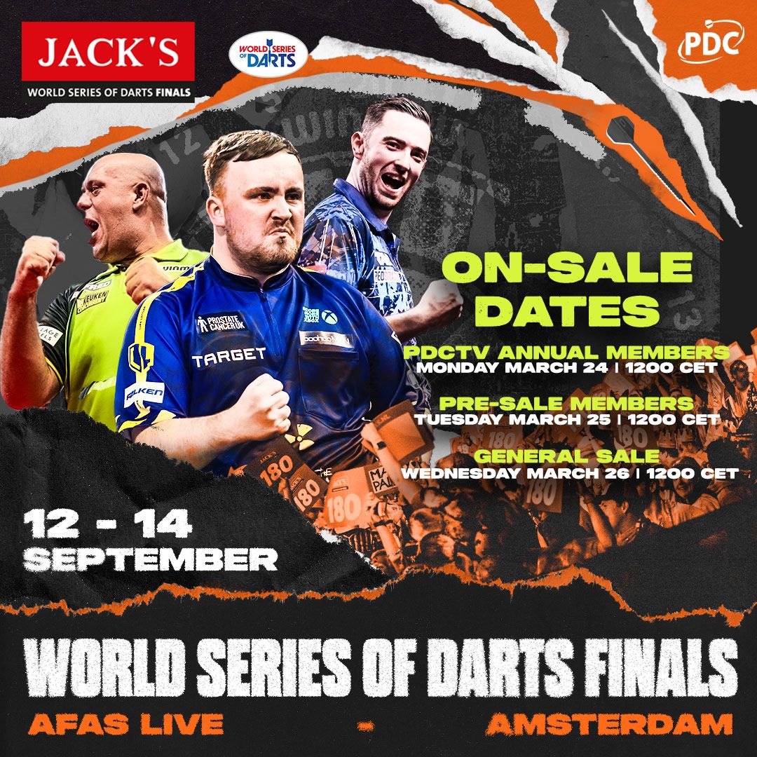 Jack's World Series of Darts - Finals Tickets