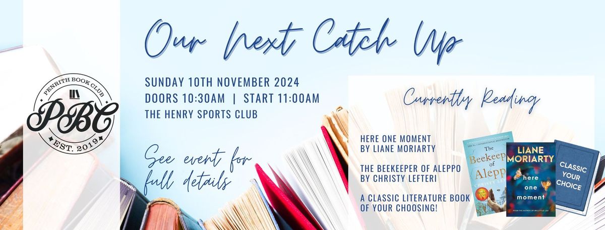 Penrith Book Club - November Catch Up