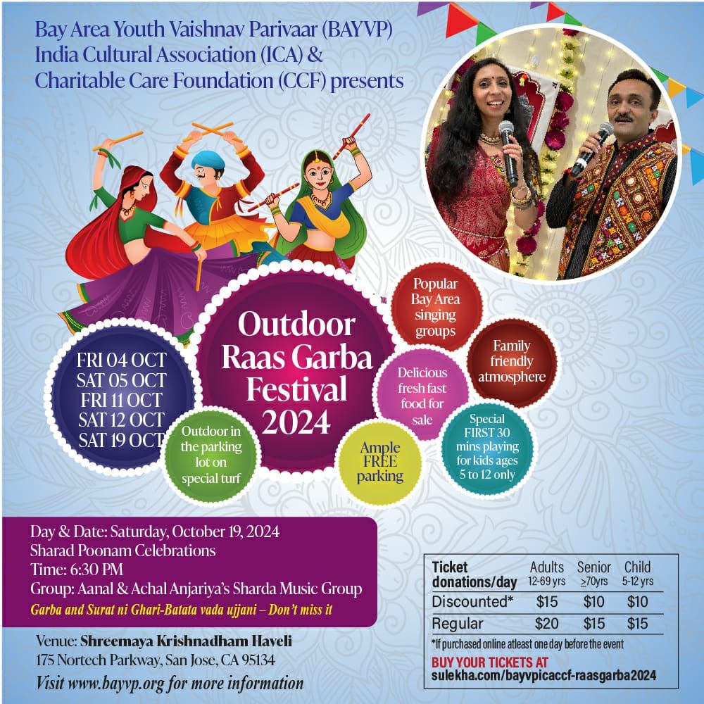 Outdoor Raas Garba With Aanal & Achal Anjaria\u2019s Sharda Group