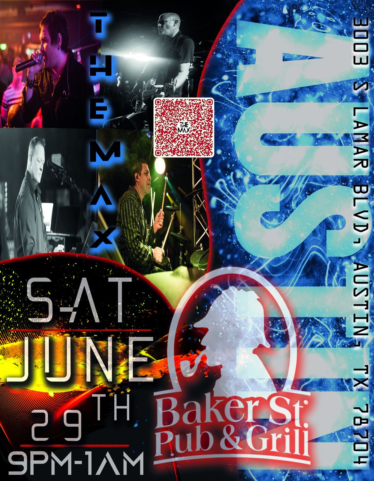 Baker Street South Austin Sat 6-29th! 9pm-1am!