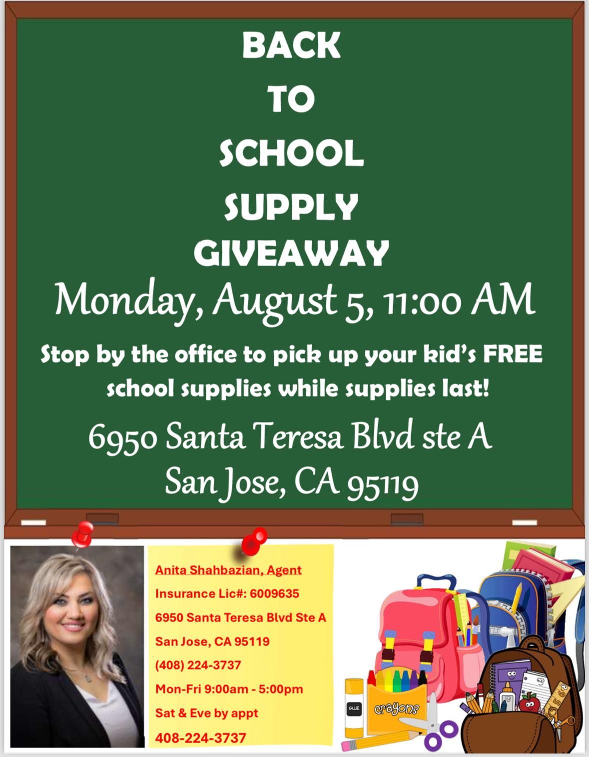 Back To School Supply Giveaway 