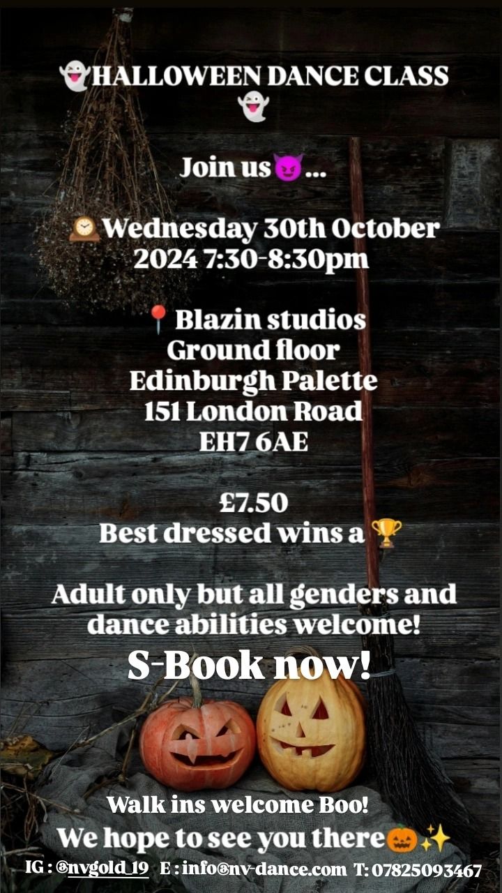 Halloween Dance Class Edinburgh