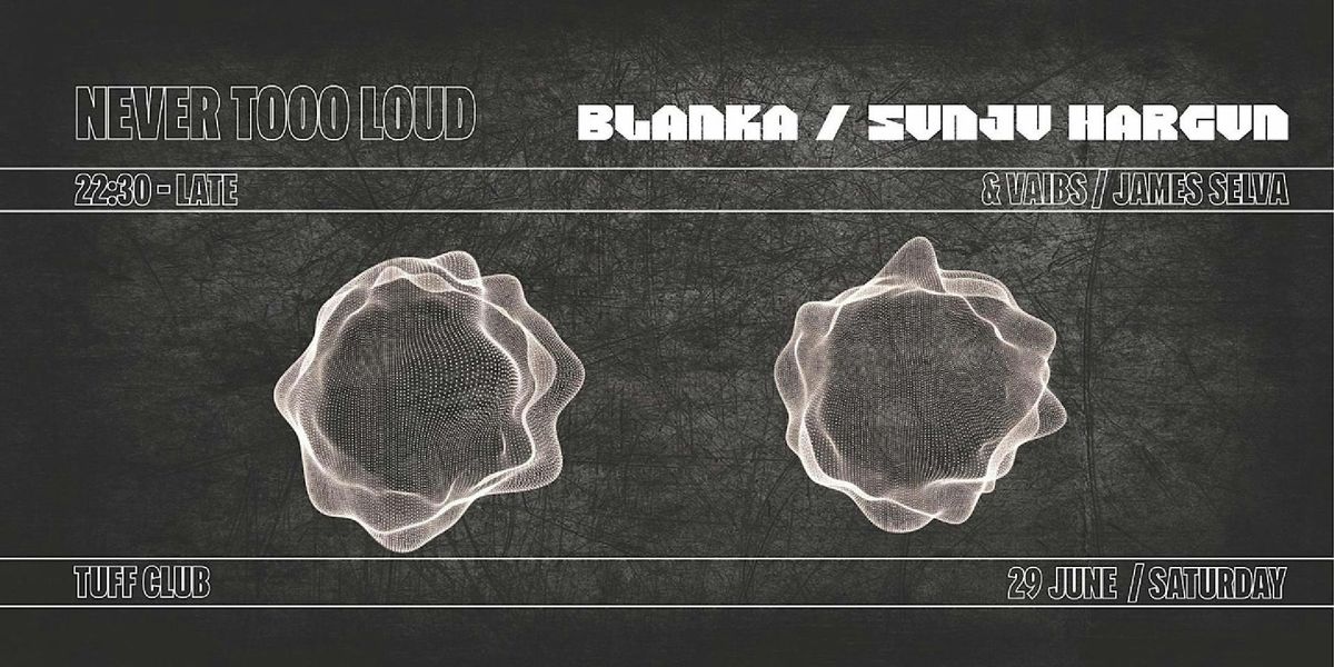 Thugshop x Unmute Presents \u2013 Never Tooo Loud with BLANKA + SUNJU HARGUN