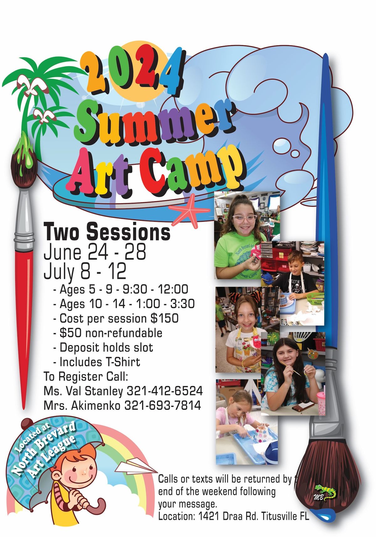Kids Summer Art Camp Session 2