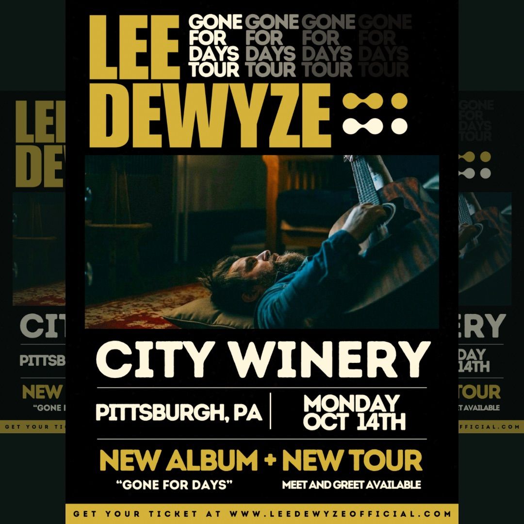 LEE DEWYZE LIVE @ CITY WINERY PITTSBURGH