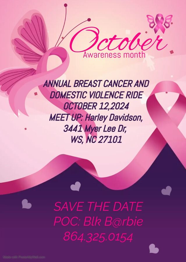 Annual Breast Cancer and Domestic Violence Ride