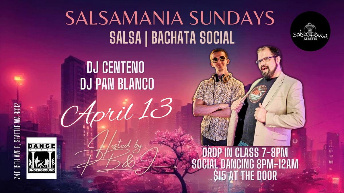 Salsamania Sundays - Salsa | Bachata | Social LAST 2 SOCIALS!