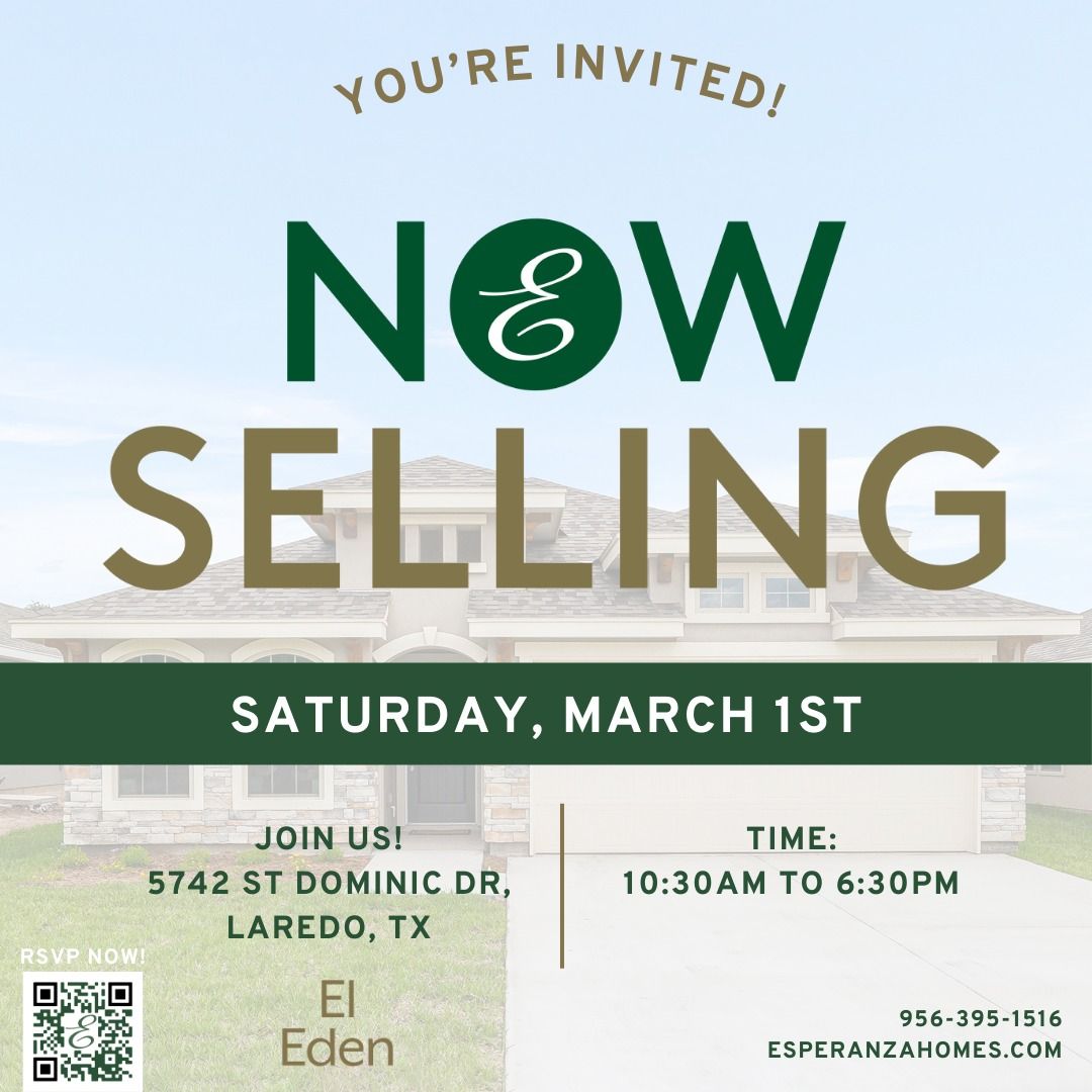 Save the Date: El Eden Now Selling in Laredo!