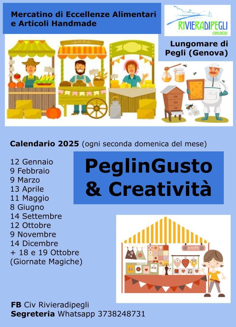 Mercatino PEGLINGUSTO e Creativit\u00e0 Domenica 9 Febbraio 2025