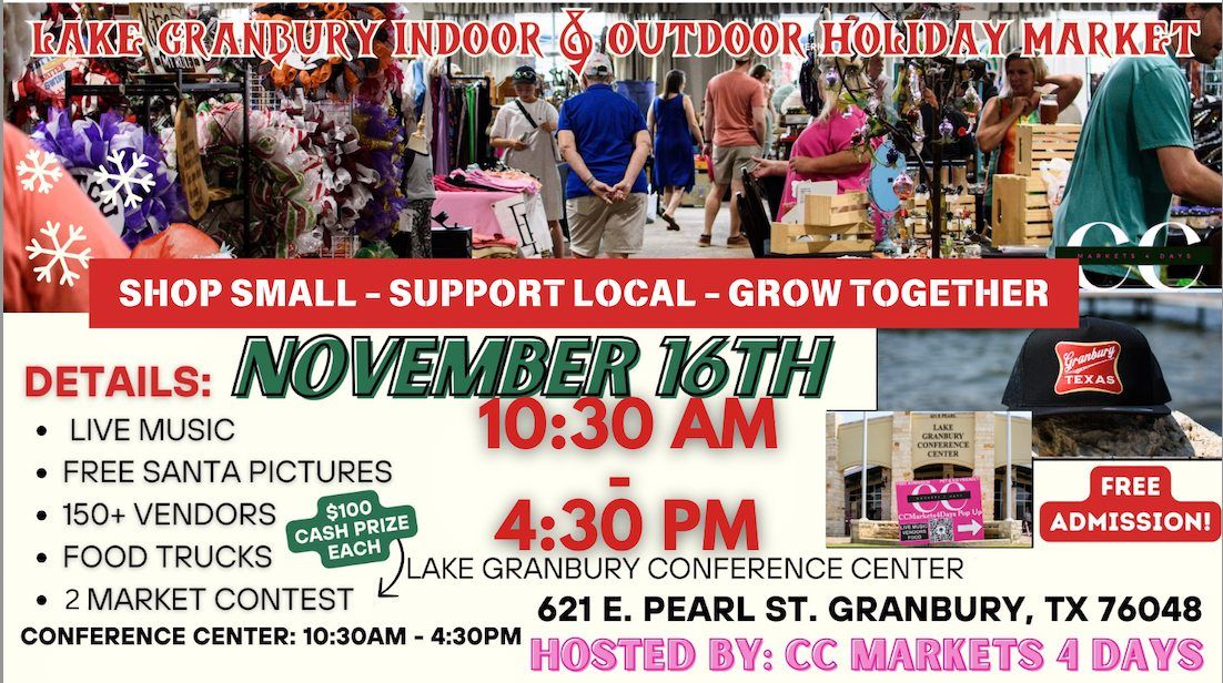 Lake Granbury Indoor & Outdoor Holiday Market!\ud83c\udf85\ud83c\udffb\u2728