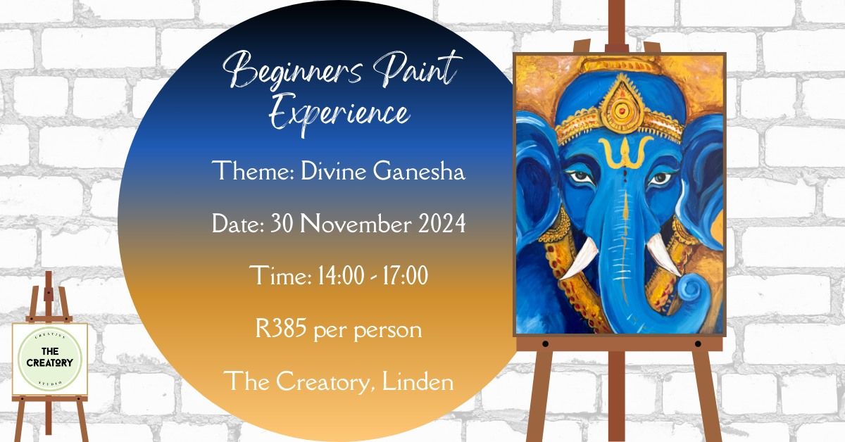 Beginners Paint Experience: Divine Ganesha 