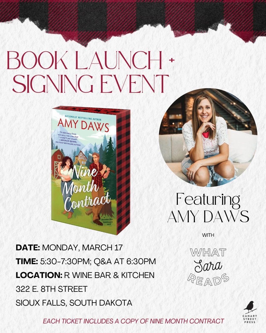 Book Launch Signing Event with Amy Daws