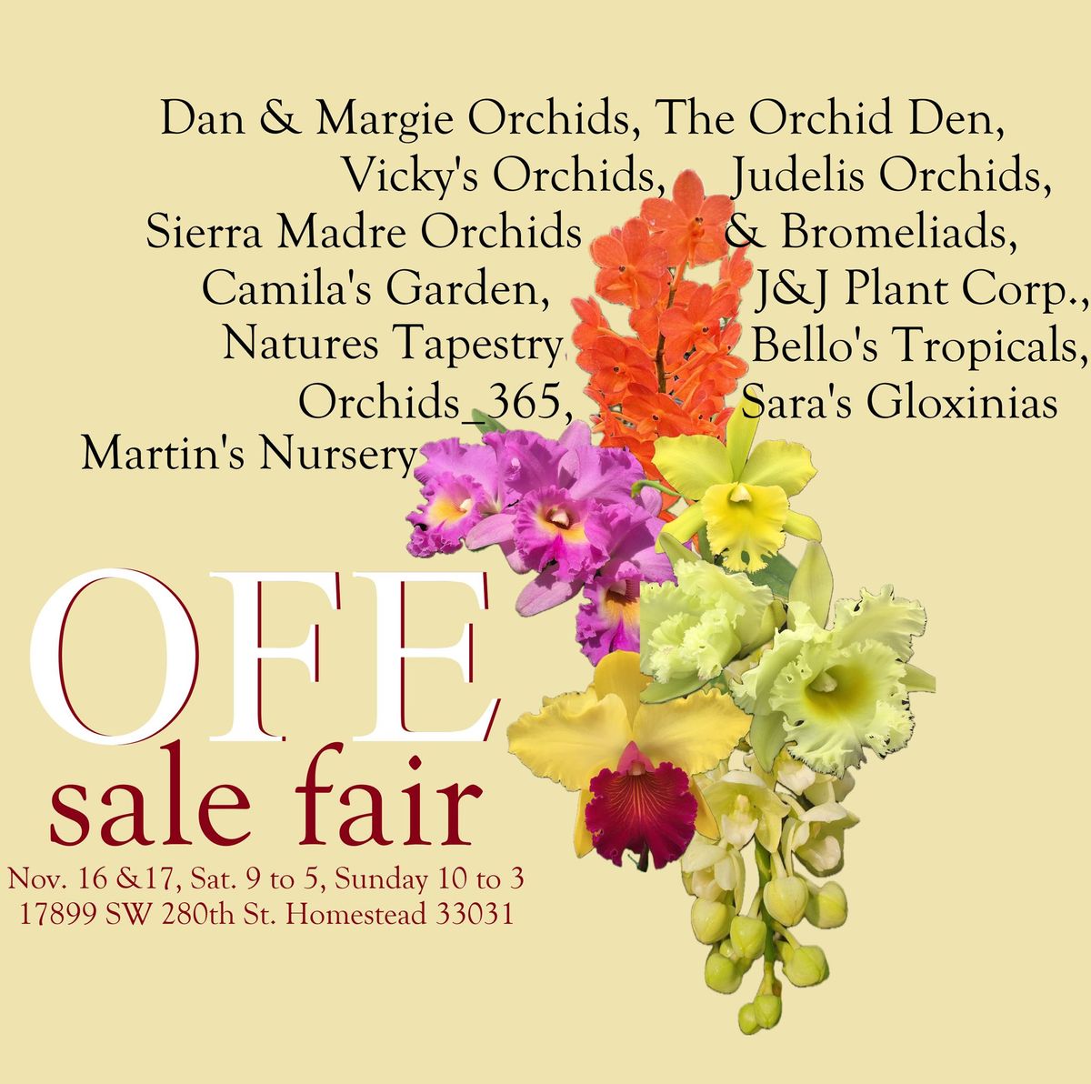 OFE's November Sale Fair