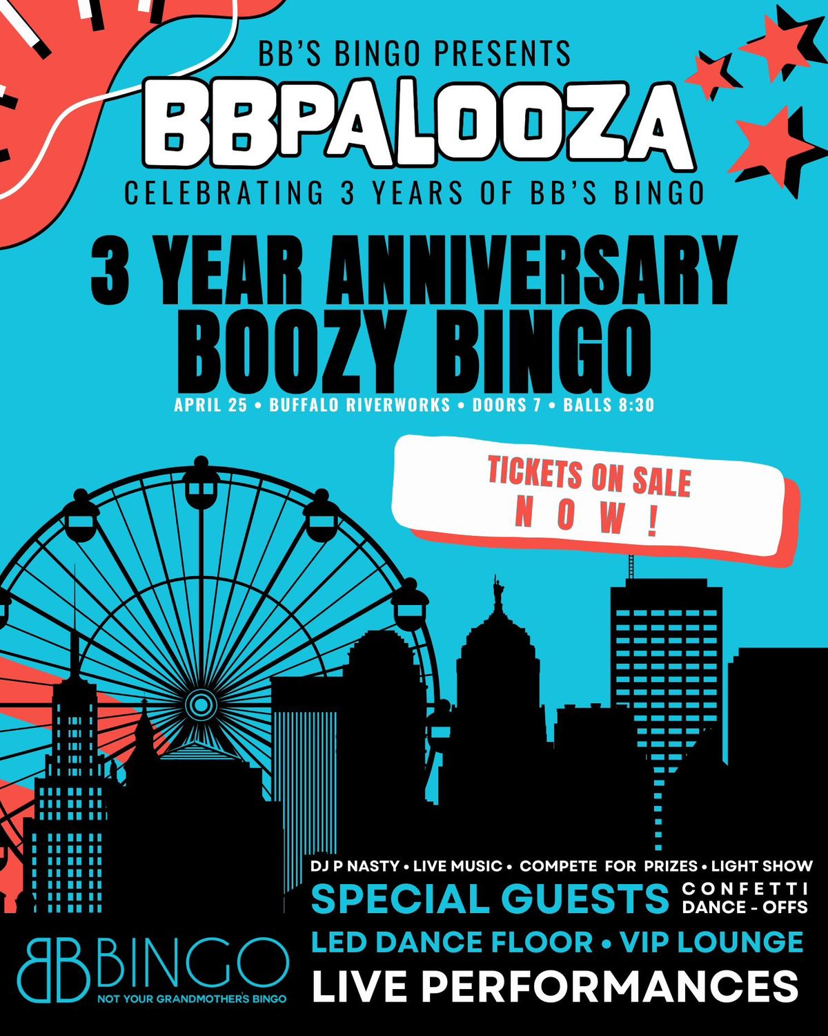 BBPALOOZA - 3 Year Anniversary Boozy Bingo