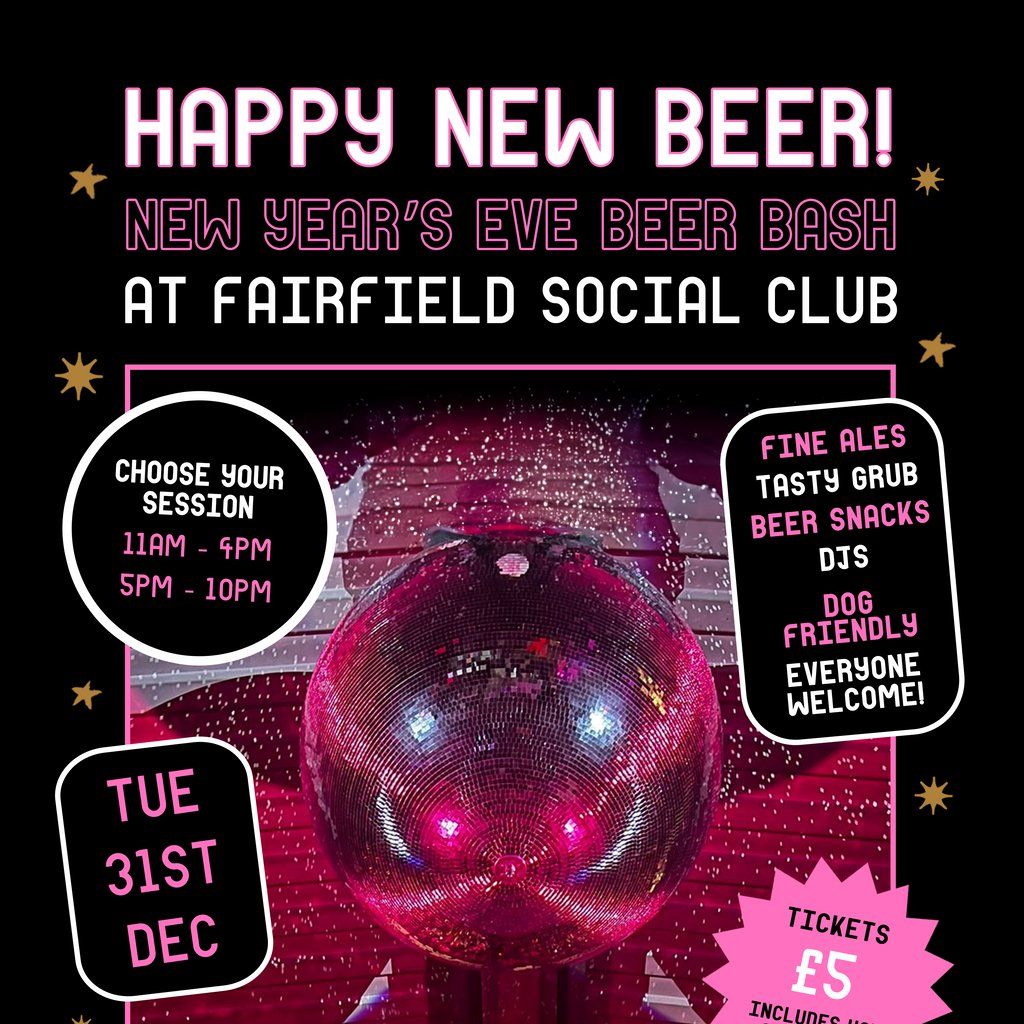 New Year's Eve Beer Bash at Fairfield Social Club