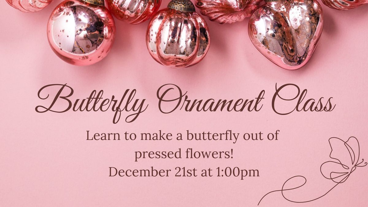 Butterfly Ornament Class!