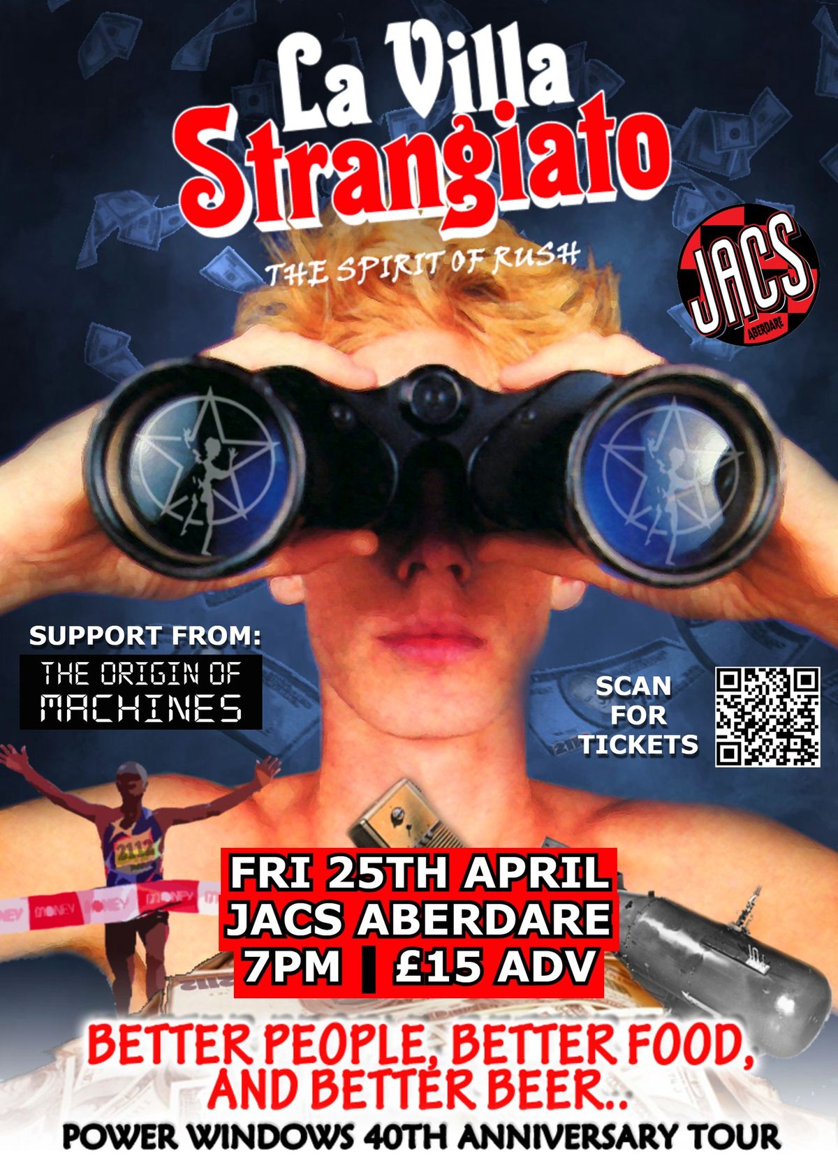 La Villa Strangiato (Rush Tribute Band) @ Jacs Aberdare