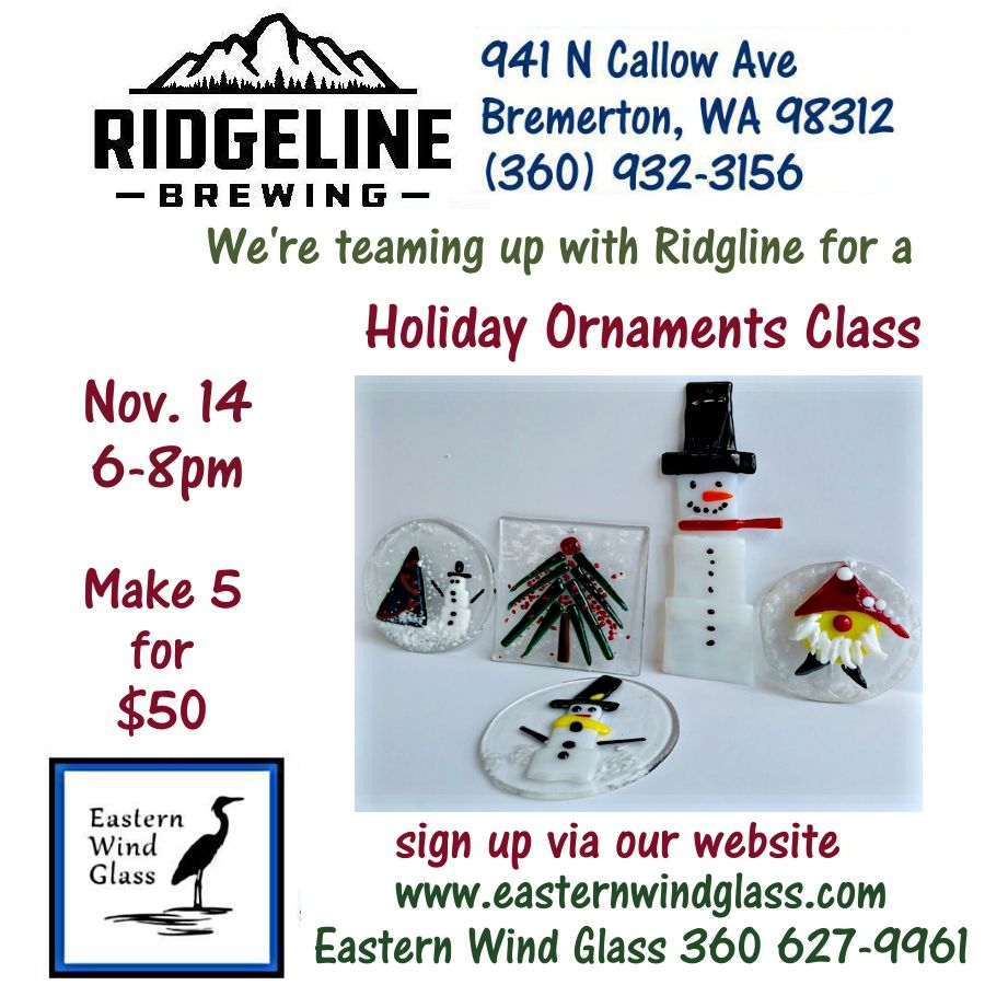 Ridgeline Brewing - Holiday Ornaments