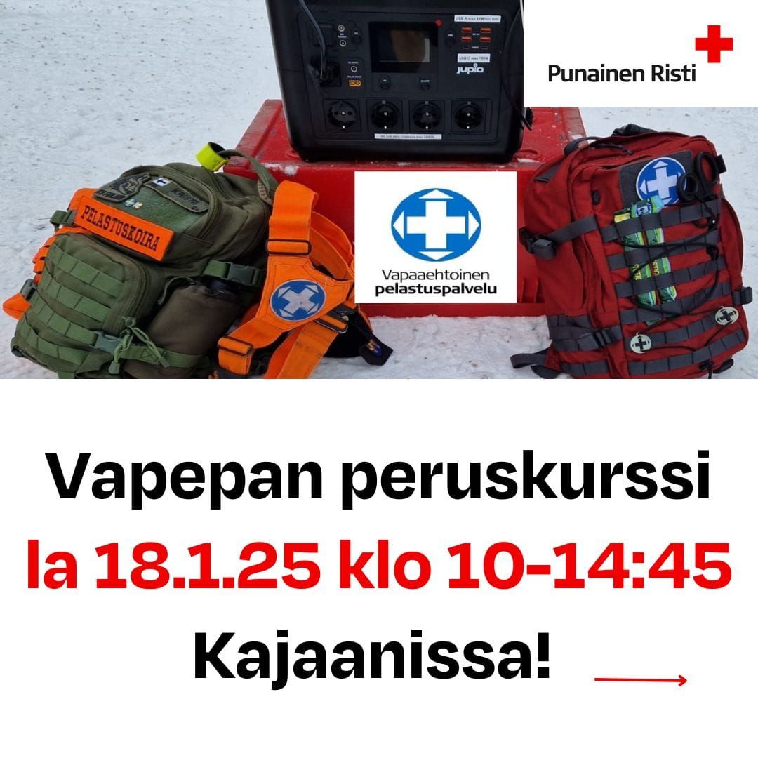 Vapepan peruskurssi Kajaanin p\u00e4\u00e4kirjastolla