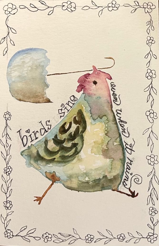 Family Watercolor: Bird Cards