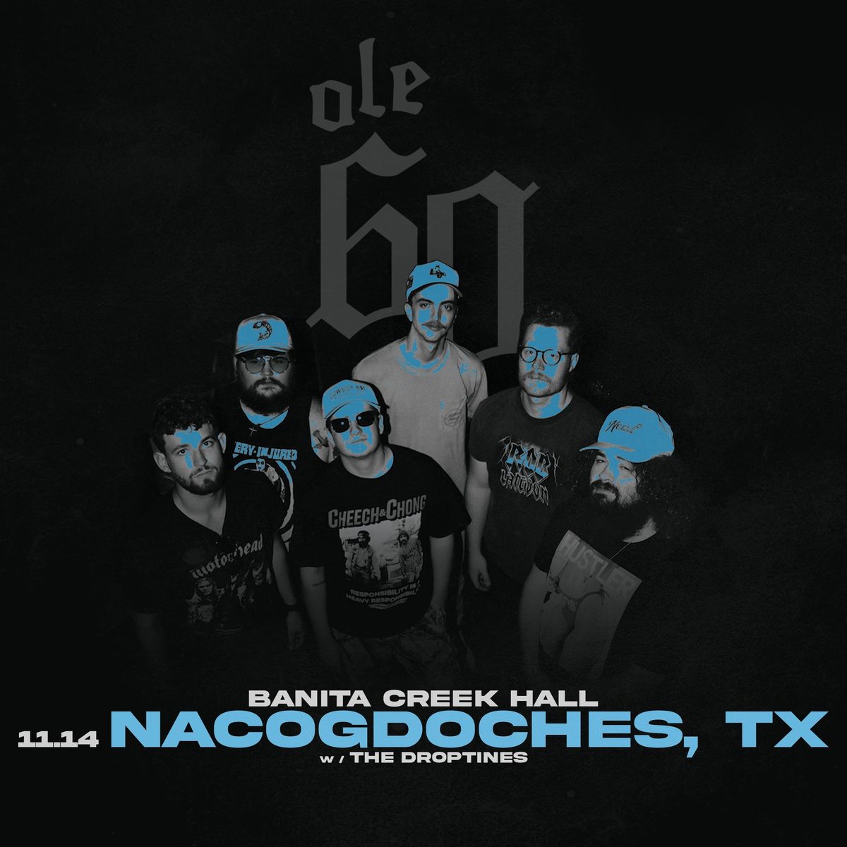 Ole 60 and special guest The Droptines LIVE at Banita Creek Hall 