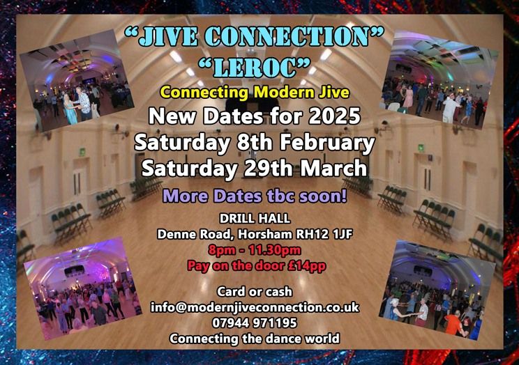 Jive Connection is back in Horsham at the Drill Hall Saturday 8th February.