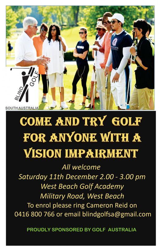 COME AND TRY BLIND GOLF