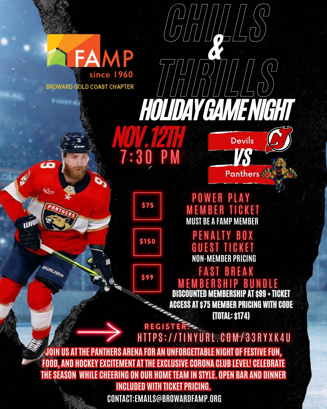 Chills & Thrills - Holiday Hockey Game Night