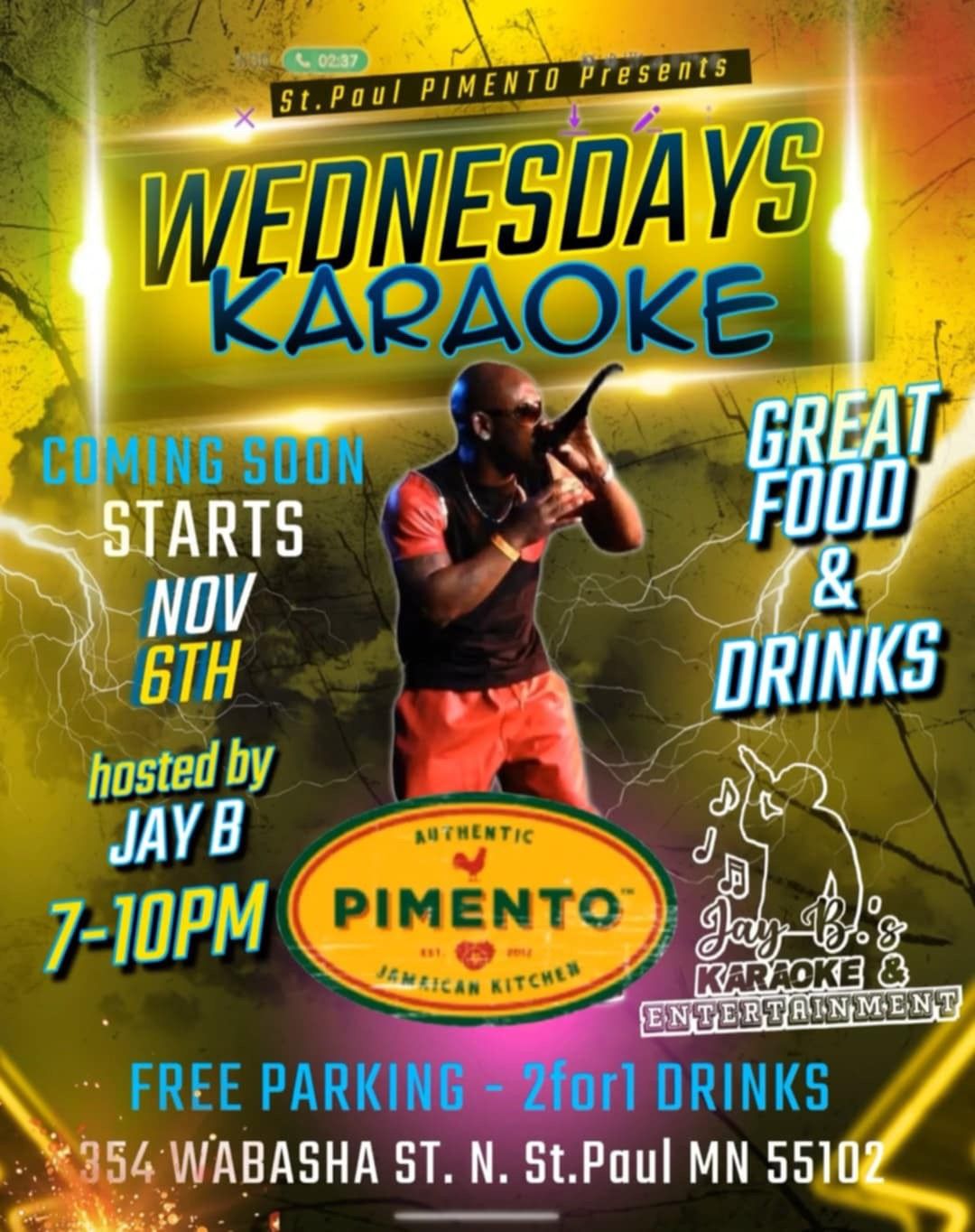 Karaoke at Pimentos in downtown Saint Paul.