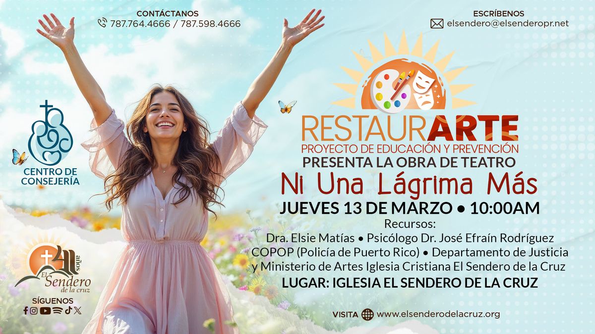 RestaurARTE - Prevenci\u00f3n y Educaci\u00f3n - "Ni Una L\u00e1grima M\u00e1s"