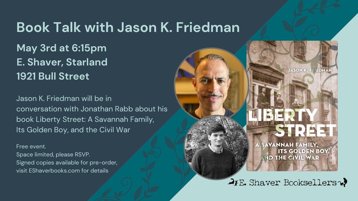 Book Talk with Jason K. Friedman