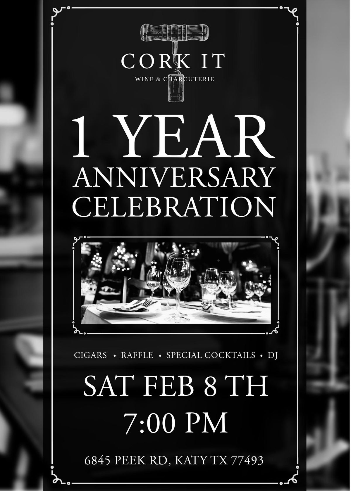 Cork It's 1 Year Anniversary Celebration