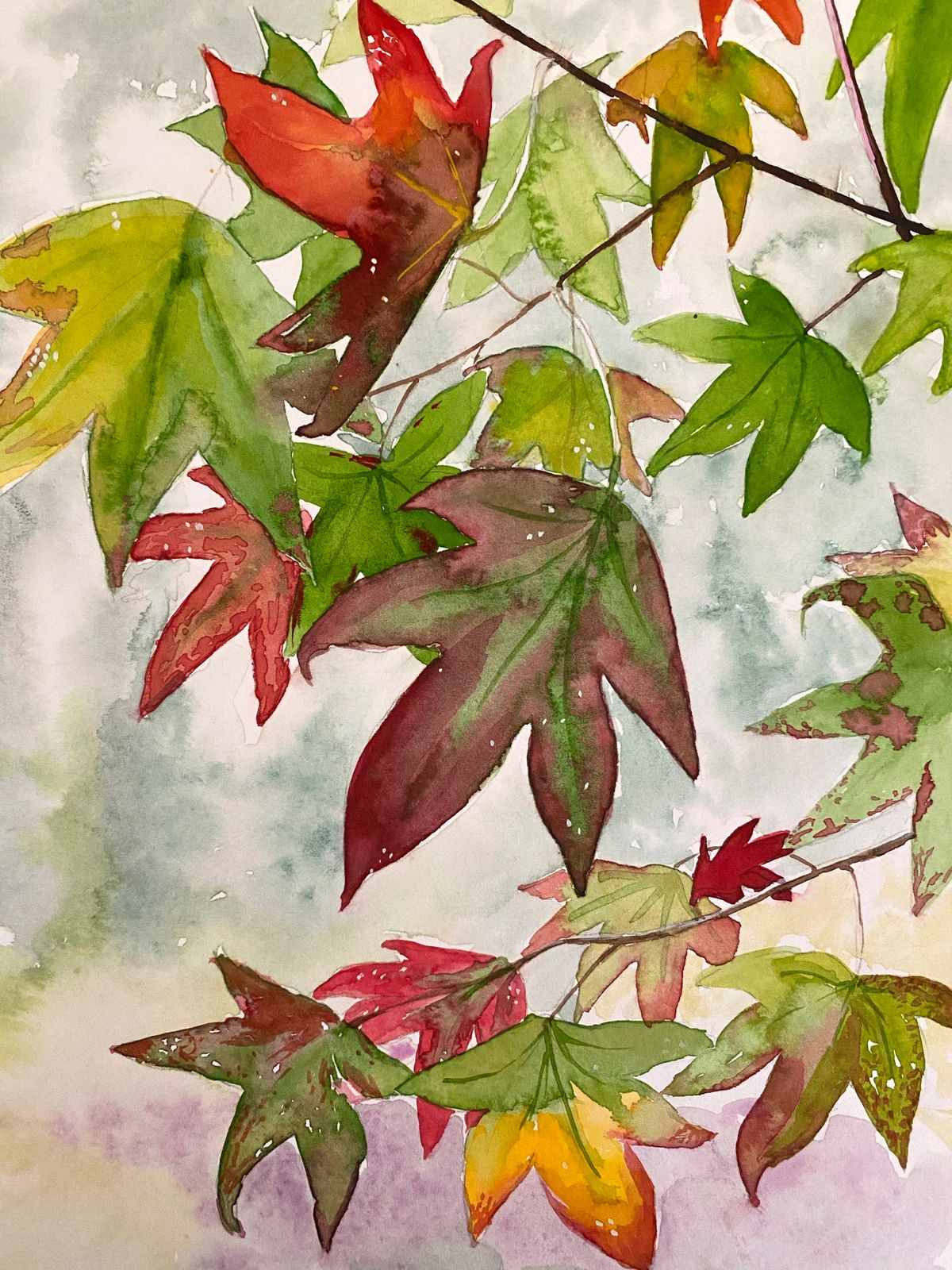 Art in the Marsh: Painting Fall Leaves