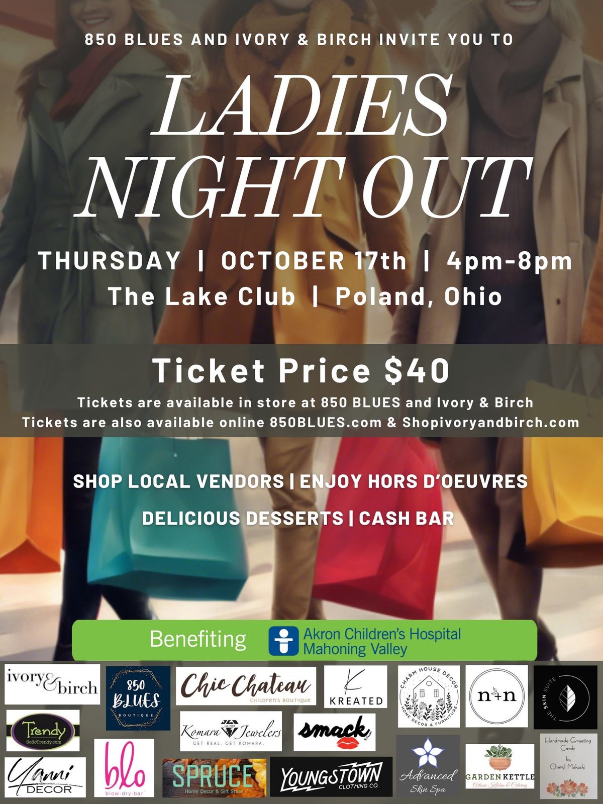 Ladies Night Out benefiting Akron Children\u2019s Hospital Mahoning Valley