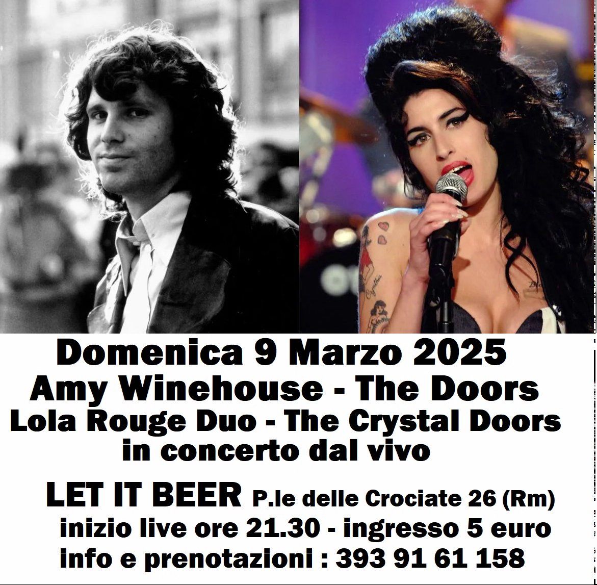 Amy Winehouse and the Doors tributes live @ Let it Beer