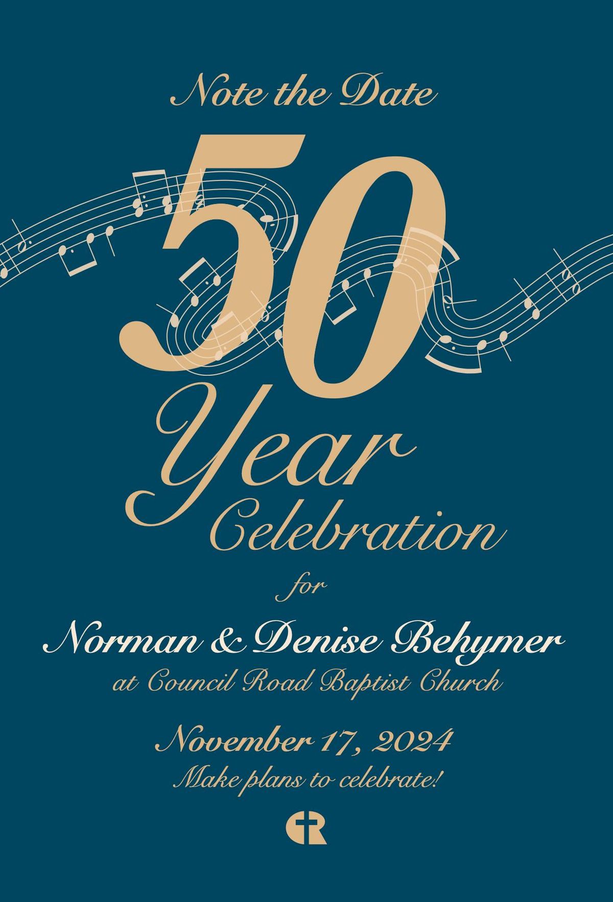 Norm and Denise Behymer 50 year celebration