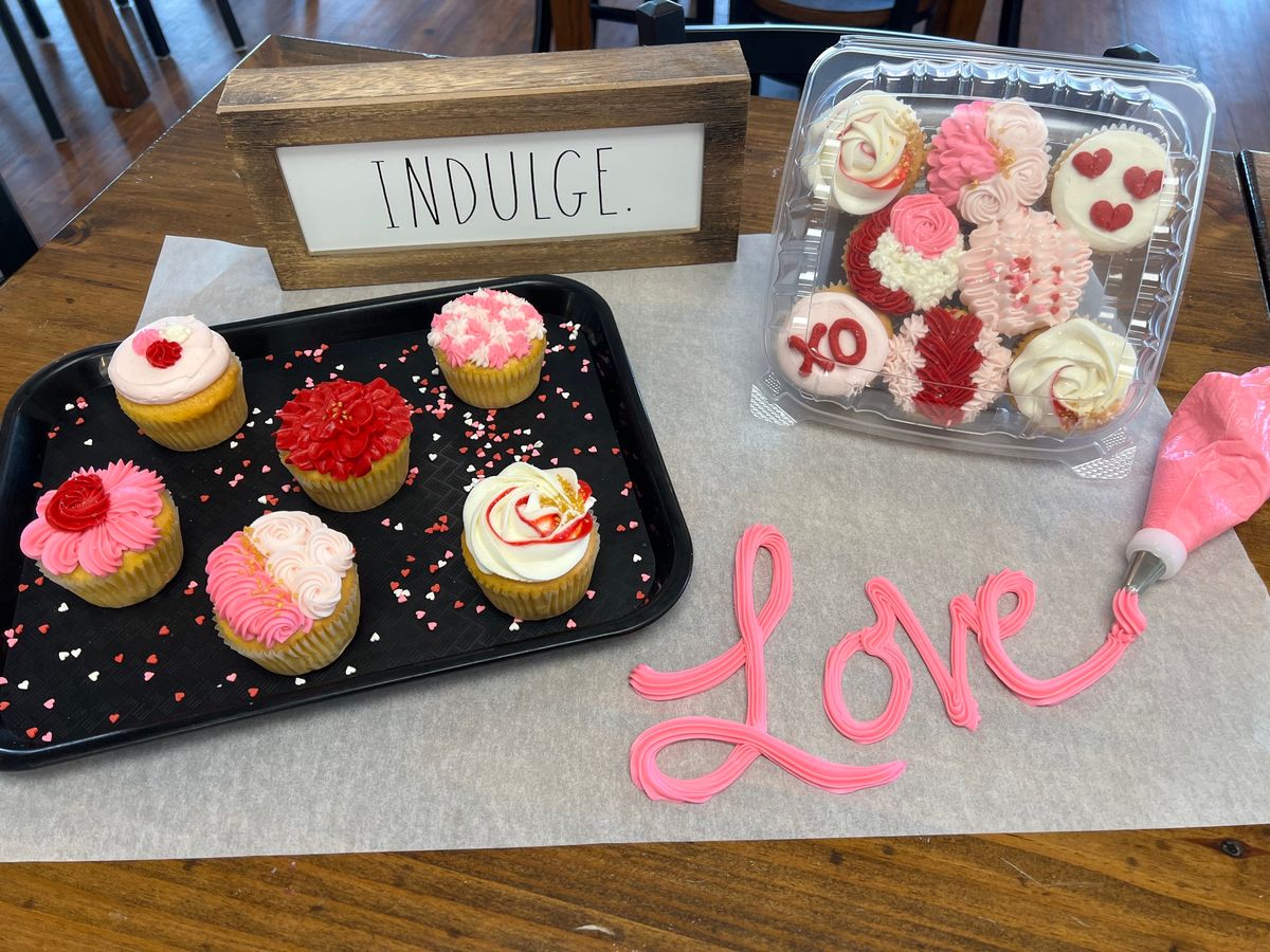 Galentines Cupcake Decorating 