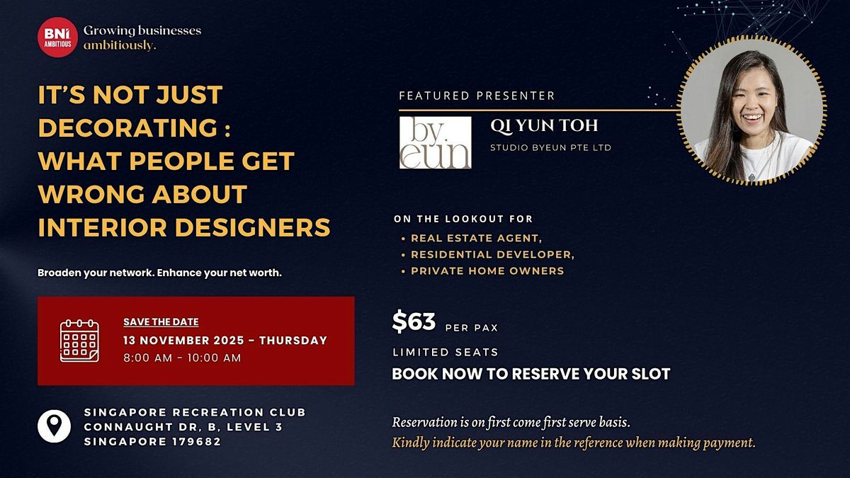 Professional Business Networking Session with BNI Ambitious Singapore